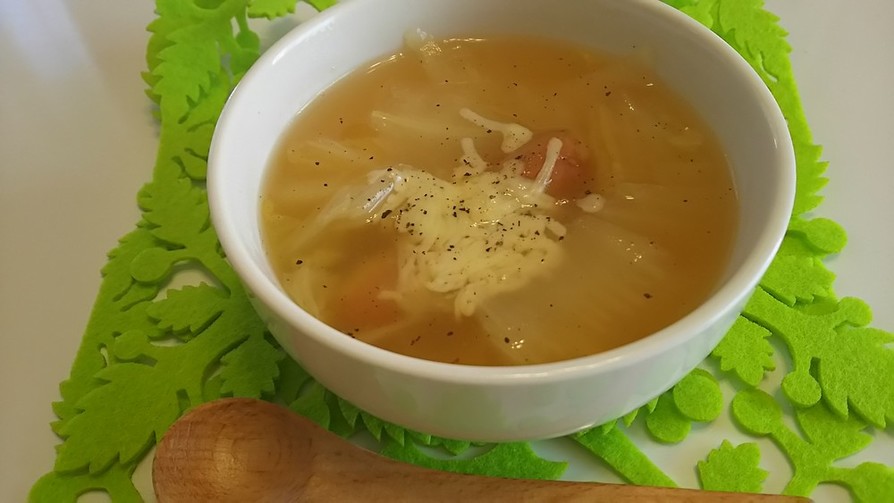 ほっとあったか☆白菜とウインナーのスープの画像