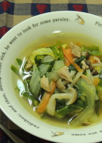 ヘルシー☆シーチキンと野菜のスープ