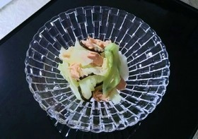 低糖質レシピ☆キャベツの和風ツナサラダ
