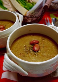 マンゴーと金時豆のスープ