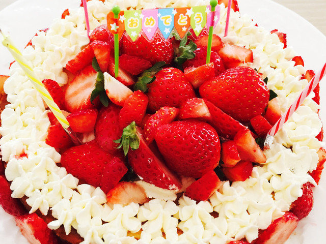 ベイクドチーズの簡単デコレーションケーキ レシピ 作り方 By Blue Sun クックパッド