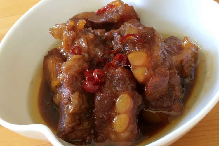 豚軟骨のこってり煮込み レシピ 作り方 By てんすけ クックパッド 簡単おいしいみんなのレシピが376万品