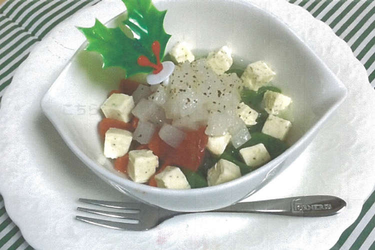 介護食 クリスマスフレッシュサラダ レシピ 作り方 By マルハニチロ株式会社 クックパッド