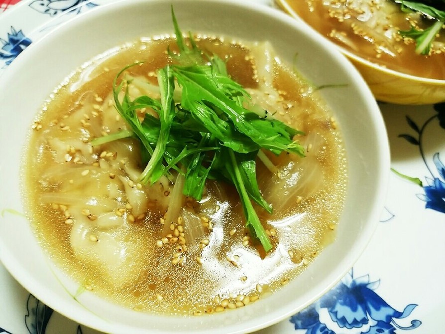 余った焼き餃子でＯＫ！美味しいスープ餃子の画像