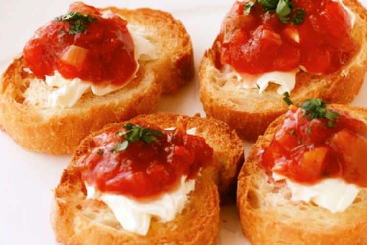 簡単タパス アンナマンマdeブルスケッタ レシピ 作り方 By ライフ クックパッド 簡単おいしいみんなのレシピが349万品