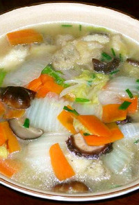 鮮魚白菜湯｜白身魚と白菜のスープ