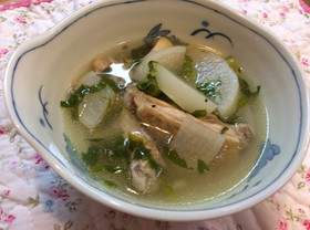 鶏肉と大根のスープ☆ショウガでポカポカ
