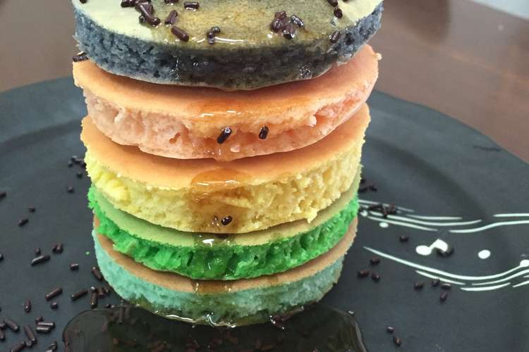 カラフルホットケーキタワー レシピ 作り方 By Maumi クックパッド 簡単おいしいみんなのレシピが350万品