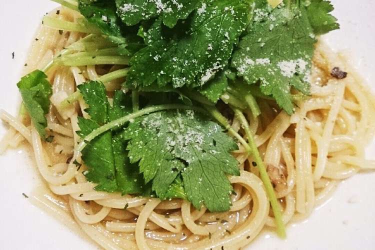 三つ葉香るアンチョビのパスタ レシピ 作り方 By まい子 クックパッド 簡単おいしいみんなのレシピが352万品