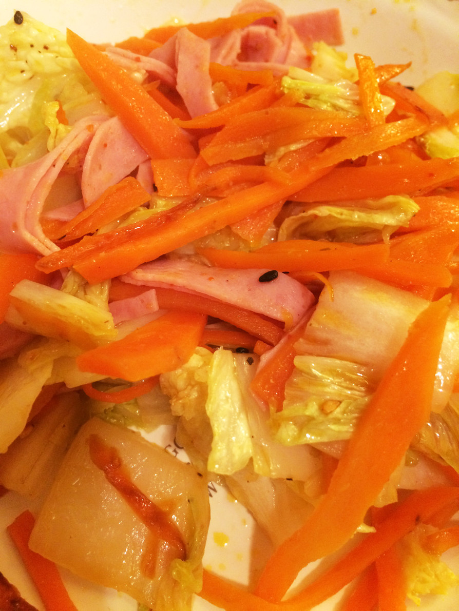 簡単！白菜と余り野菜の炒め物の画像