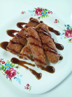 魚肉ソーセージで簡単ハムかつ♪