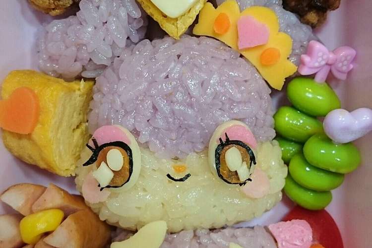 キャラ弁 ヒミツのここたま キラリス レシピ 作り方 By Zun Ko クックパッド 簡単おいしいみんなのレシピが352万品