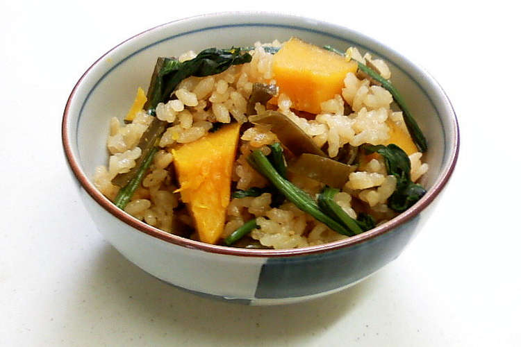 かぼちゃほうれん草味噌バター炊き込みご飯 レシピ 作り方 By ちぃくぅぴぃ クックパッド 簡単おいしいみんなのレシピが360万品