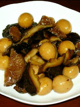 酱冬菇｜椎茸とうずら卵の醤油煮の画像
