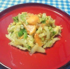 柿と白菜のサラダ