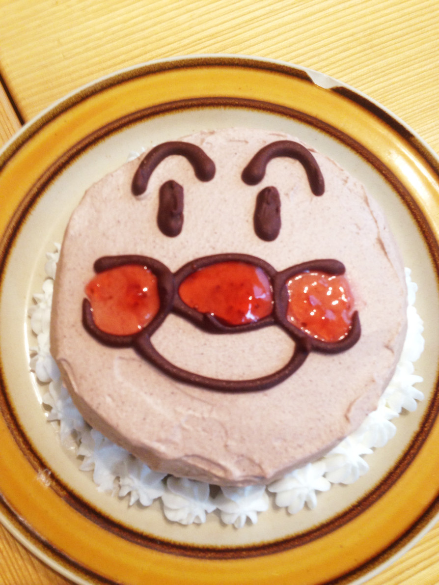 2歳バースデーケーキ☆アンパンマン☆簡単の画像