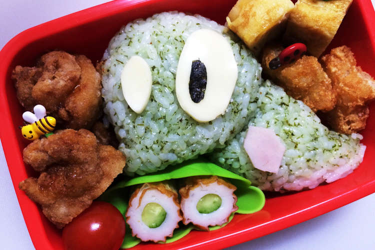 ポケモン キャラ弁 簡単プニちゃん弁当 レシピ 作り方 By せなちママ クックパッド
