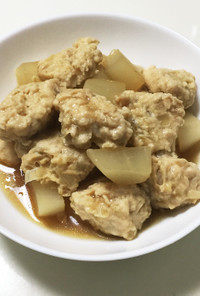 鶏団子と大根の煮物♩黄金比で簡単♡