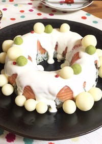 サーモン洋風寿司 ケーキ