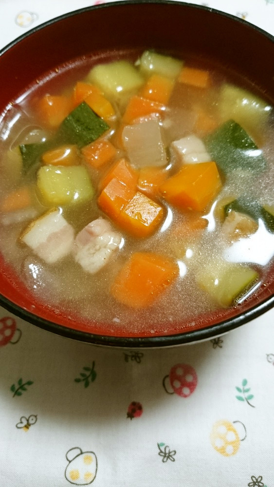 ズッキーニのスープの画像