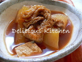 圧力鍋☆大根と油揚げの煮物