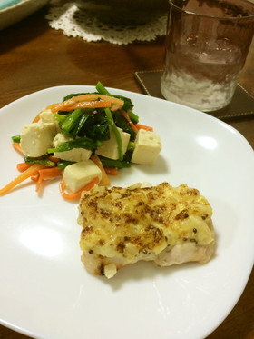 鶏胸肉のマスタード焼き〜魚焼きグリルで