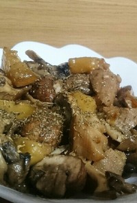 オイルまでおいしい茸と根菜のアヒージョ