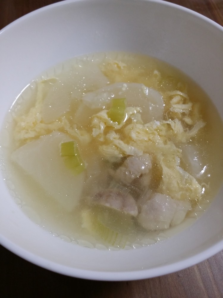 風邪にも！鶏肉とカブのスープの画像