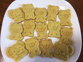 米粉の抹茶クッキー(小麦粉不使用)