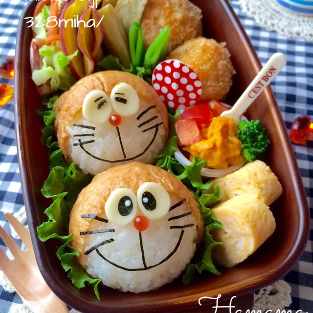 お稲荷でドラえもんおにぎり キャラ弁 レシピ 作り方 By Haママ クックパッド 簡単おいしいみんなのレシピが350万品 お稲荷でドラえもんおにぎり キャラ弁 レシピ 作り方 By Haママ クックパッド 簡単おいしいみんなのレシピが350万品