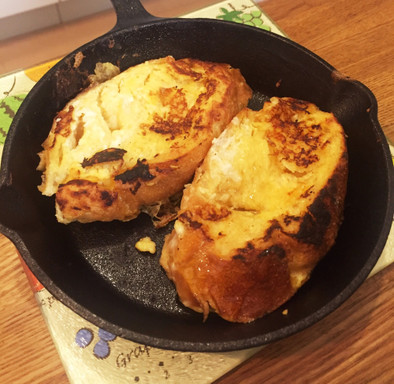 朝ご飯に豆乳でヘルシーフレンチトースト♡の写真