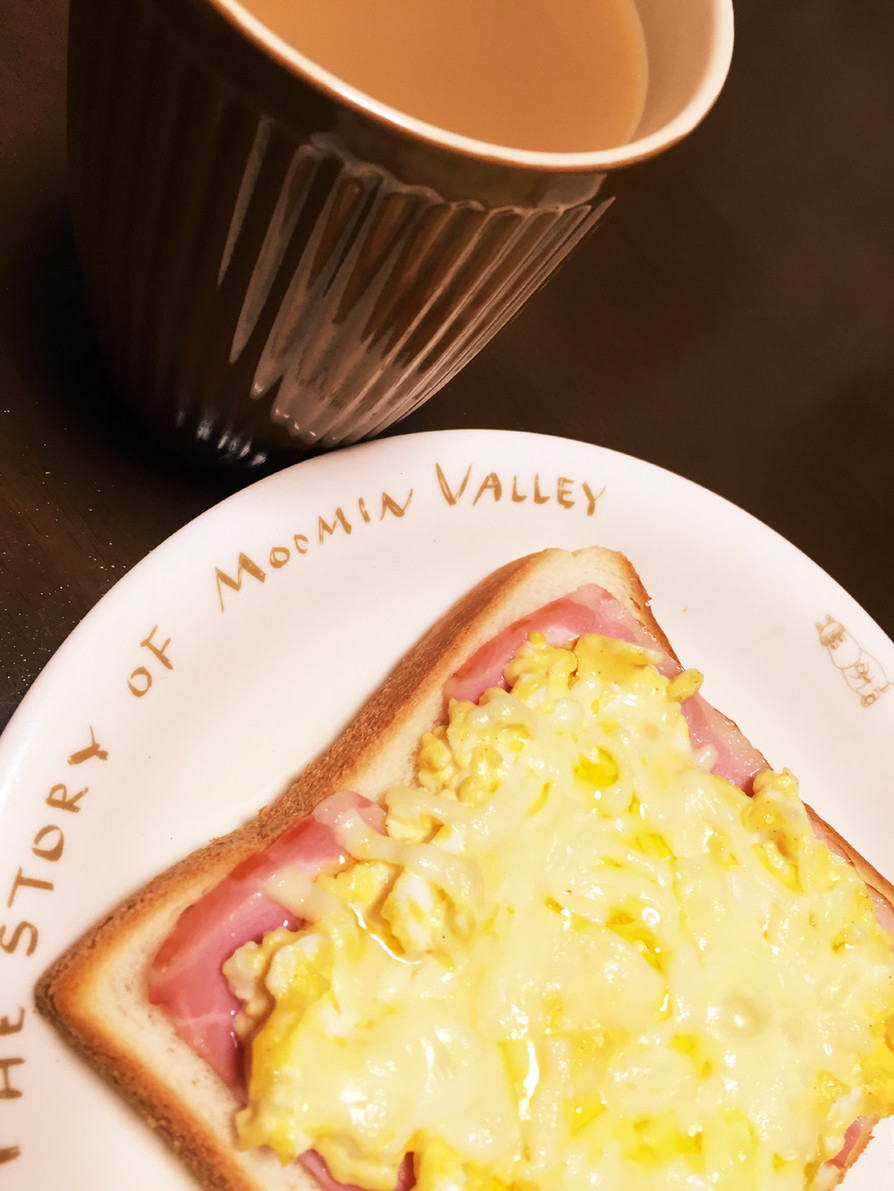 朝食タマゴマヨトーストの画像