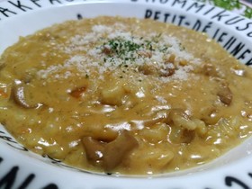 ランチに簡単!残りカレーでカレーリゾット