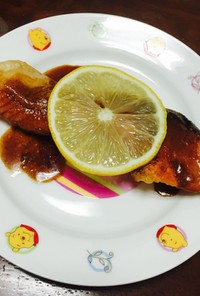 ✩醤油バター味の鮭のムニエル✩