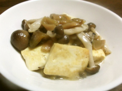 豆腐とザーサイのオイスター炒めの画像