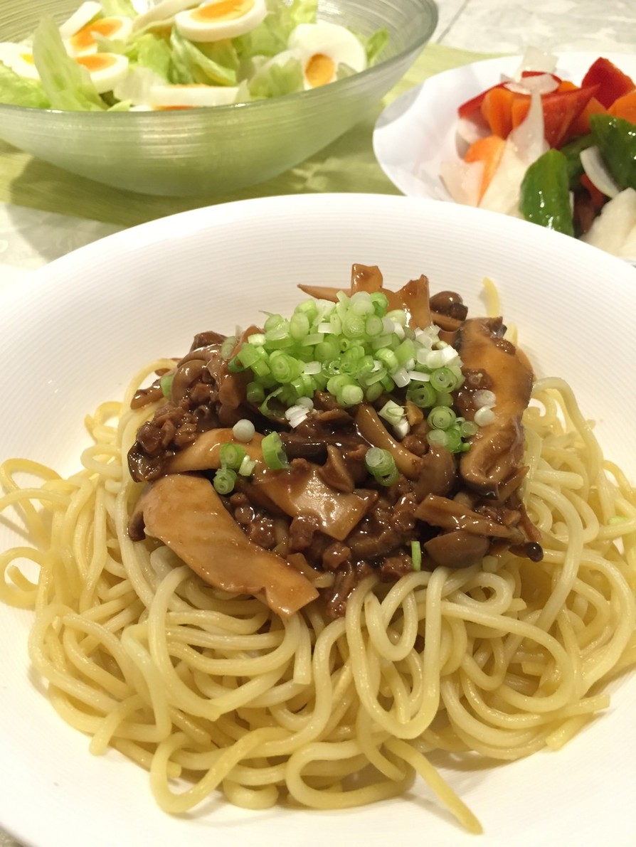 大豆ときのこのヘルシー☆ジャージャー麺の画像