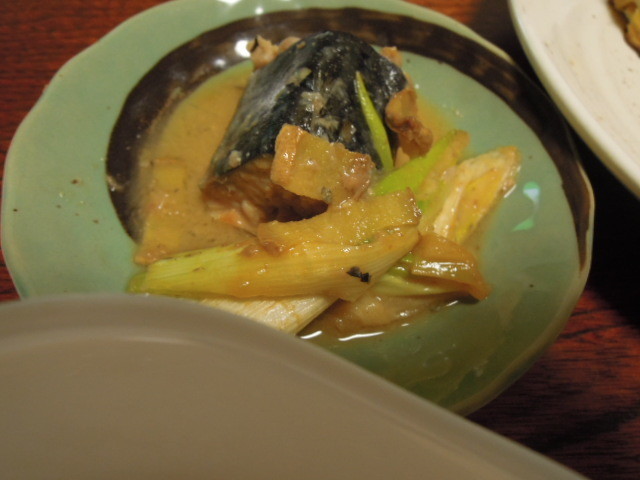 鯖缶（水煮）からの鯖の味噌煮の画像