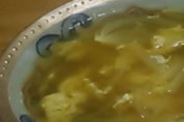 カレー風味卵スープ レシピ 作り方 By 単 クックパッド