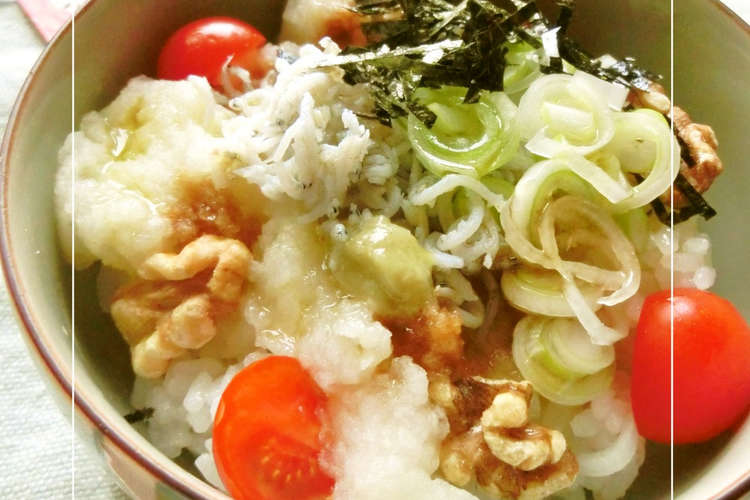 オリーブ油 しらすおろし丼 レシピ 作り方 By ミッキーアン クックパッド