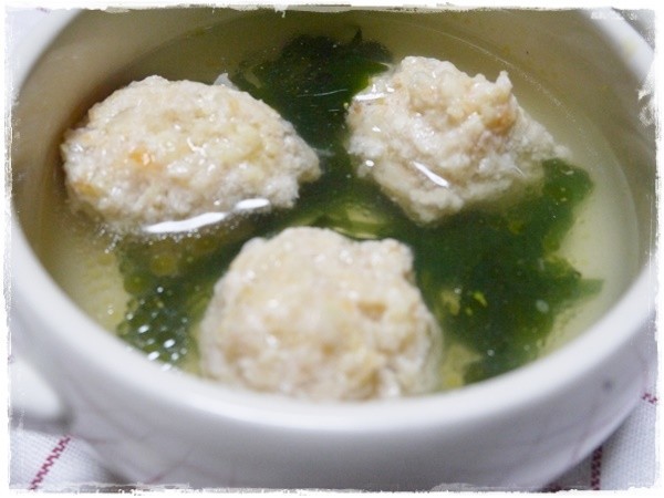 離乳食完了期　鶏豆腐団子スープの画像