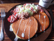 朝食やランチに!サラダパンケーキの写真