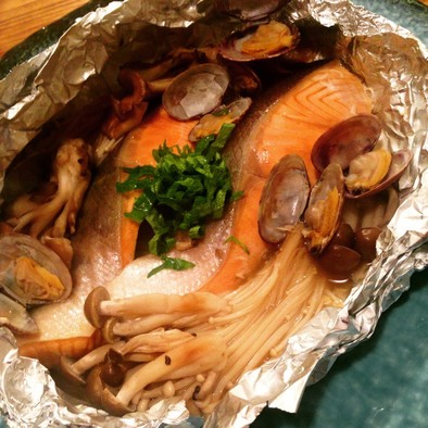 簡単！フライパンで銀鮭のホイル焼き♫の写真