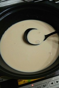 手作りスープで豆乳鍋