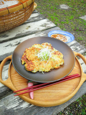 白菜消費!白菜と長芋のとろっとチヂミ