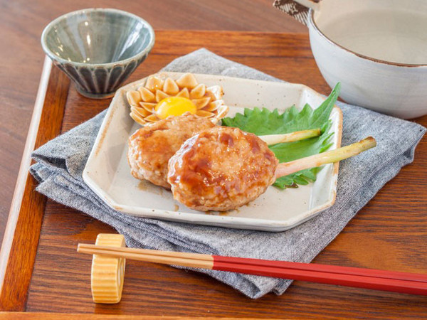 葉しょうがつくね