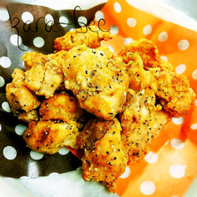 節約100円♡むね肉のペッパーマヨ唐揚げ