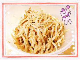 簡単やみつき常備菜☆ごまもやし
