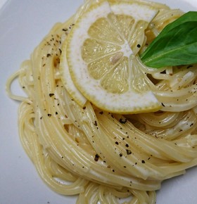 爽やか! レモンクリームパスタ