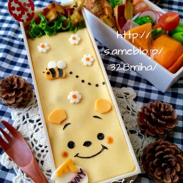 オムライスで プーさん キャラ弁 レシピ 作り方 By Haママ クックパッド 簡単おいしいみんなのレシピが376万品