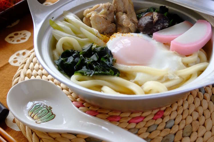 かしわ入り うちの鍋焼きうどん レシピ 作り方 By ち Sun クックパッド 簡単おいしいみんなのレシピが353万品